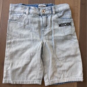 Moschino Kids Blue Denim Shorts